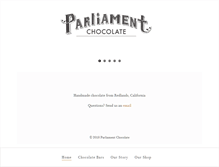 Tablet Screenshot of parliamentchocolate.com